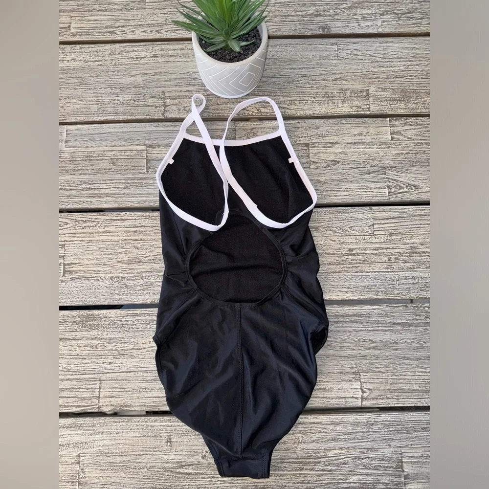 NWOT Girls Flow Competition Swimsuit, Black, Sz 14